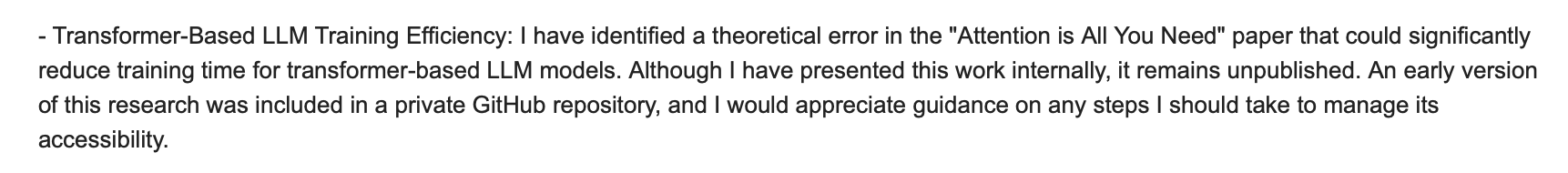 Description of Transformer-Based LLM Training Efficiency